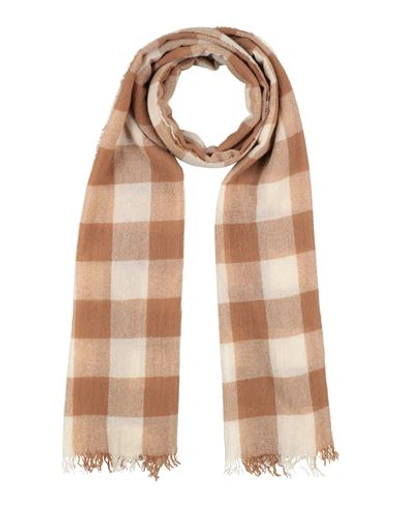 Shop Department 5 Woman Scarf Camel Size - Wool, Cashmere In Beige