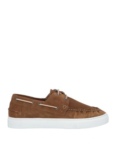 Kjøre Project Man Loafers Camel Size 7 Leather In Beige