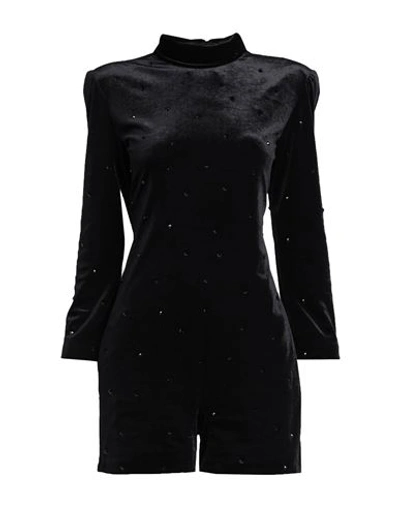 Shop Philosophy Di Lorenzo Serafini Woman Jumpsuit Black Size 4 Polyester, Elastane