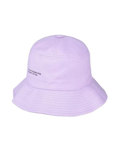 Shop Pangaia Man Hat Lilac Size L Organic Cotton In Purple
