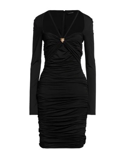Shop Roberto Cavalli Woman Midi Dress Black Size 6 Viscose, Elastane