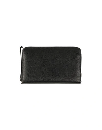 Shop Valextra Woman Wallet Black Size - Soft Leather