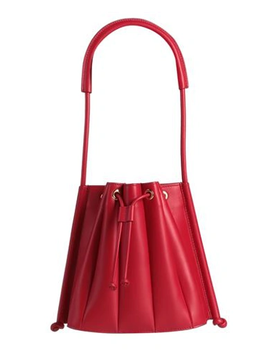 Shop Rochas Woman Handbag Red Size - Soft Leather