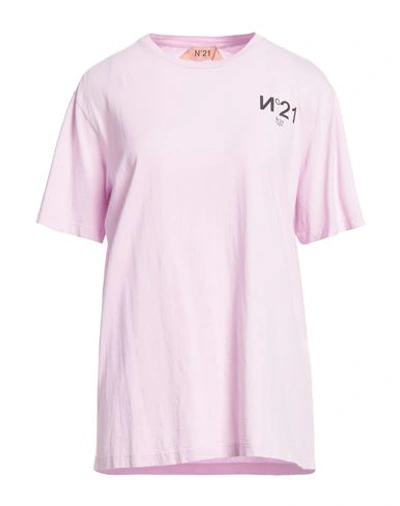 Shop N°21 Woman T-shirt Pink Size 4 Cotton