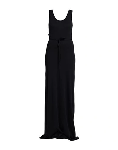 Shop Ann Demeulemeester Woman Maxi Dress Black Size M Cotton