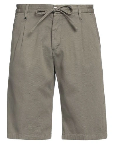 Shop Berna Man Shorts & Bermuda Shorts Military Green Size 28 Cotton, Elastane