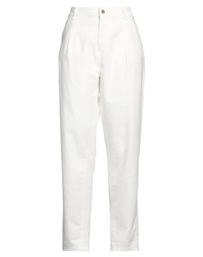 Shop Essentiel Antwerp Woman Jeans White Size 29 Cotton