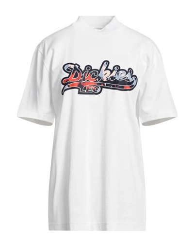 Dickies Woman T-shirt White Size Xs Cotton In White