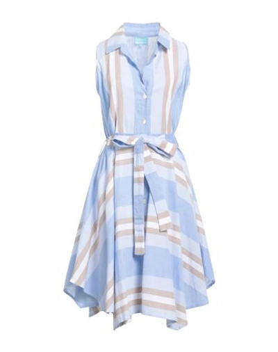 Shop Iconique Woman Mini Dress Sand Size Xl Cotton, Linen In Beige