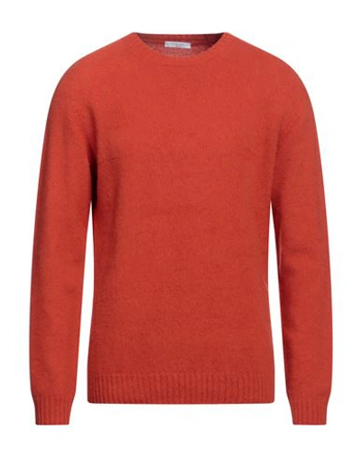 Shop Boglioli Man Sweater Orange Size Xxl Wool, Cashmere