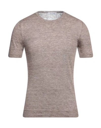 Shop Gran Sasso Man Sweater Dove Grey Size 50 Linen