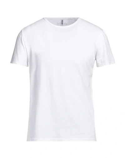 Shop Moschino Man Undershirt White Size Xxl Cotton, Elastane