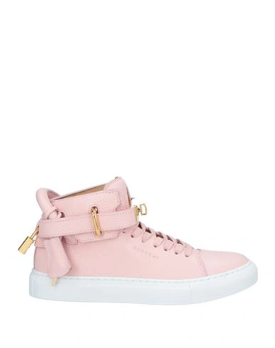 Buscemi Woman Sneakers Pink Size 10 Soft Leather In Pink
