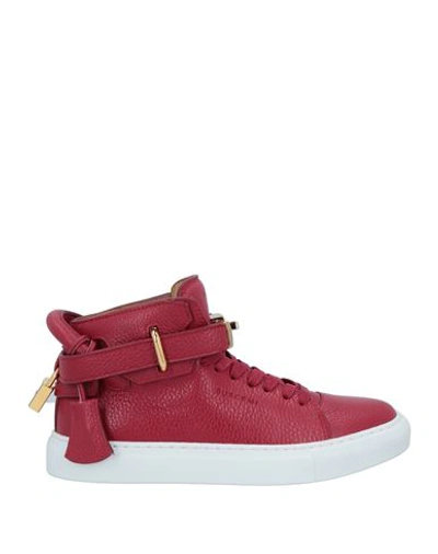 Buscemi Woman Sneakers Red Size 10 Soft Leather In Red