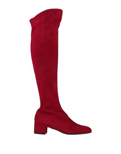 Shop L'autre Chose L' Autre Chose Woman Boot Garnet Size 7 Soft Leather In Red