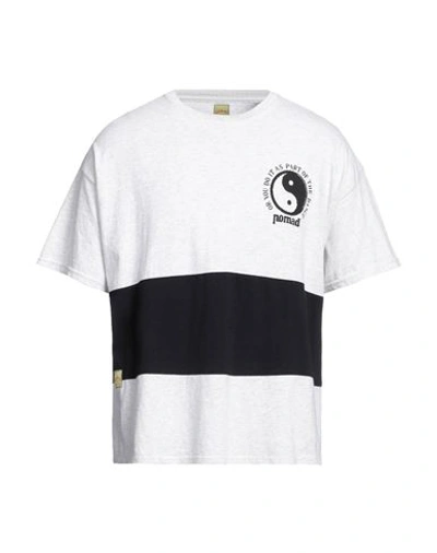 Shop Nomad Man T-shirt Light Grey Size S Cotton