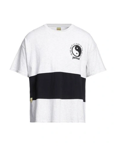 Nomad Man T-shirt Light Grey Size L Cotton In Grey