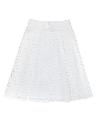 Shop Rue•8isquit Woman Midi Skirt White Size 6 Polyamide, Cotton