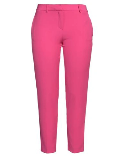 Shop Simona Corsellini Woman Pants Fuchsia Size 10 Polyester, Elastane In Pink
