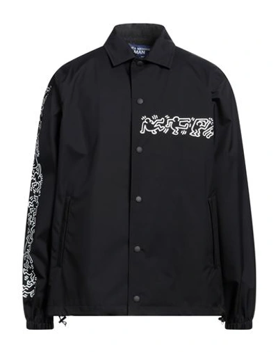 Shop Junya Watanabe Comme Des Garçons Man Shirt Black Size Xl Nylon, Polyester