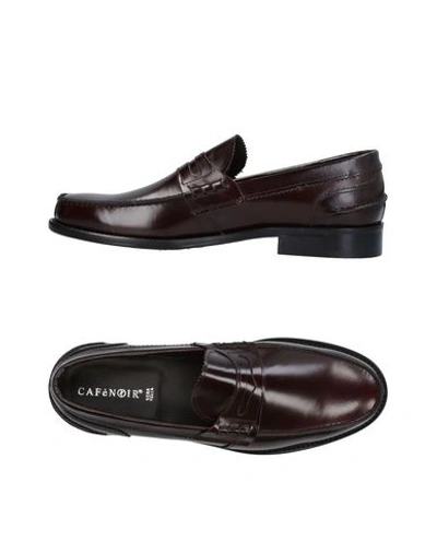 Shop Cafènoir Man Loafers Burgundy Size 7 Leather In Red