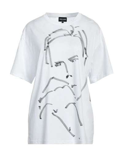 Shop Giorgio Armani Woman T-shirt White Size 8 Cotton