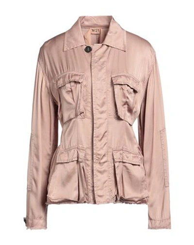 Shop N°21 Woman Shirt Blush Size 6 Viscose In Pink