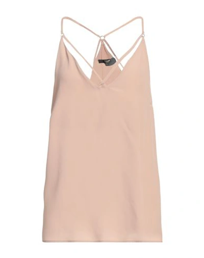 Shop Seventy Sergio Tegon Woman Top Blush Size 8 Acetate, Silk In Pink