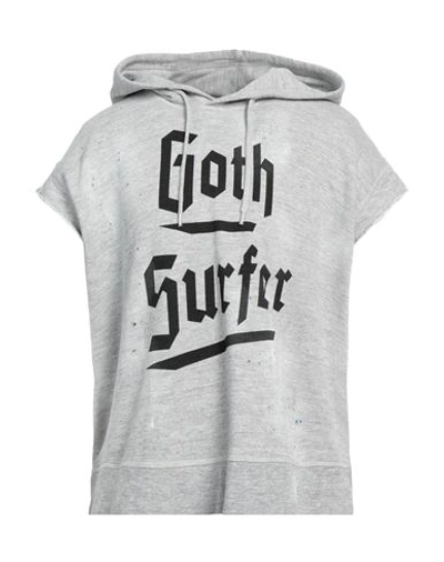 DSQUARED2 DSQUARED2 MAN SWEATSHIRT GREY SIZE L COTTON, VISCOSE 