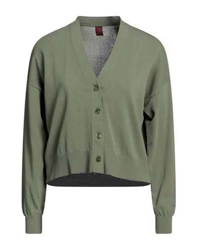 Shop Stefanel Woman Cardigan Military Green Size S Viscose, Polyamide