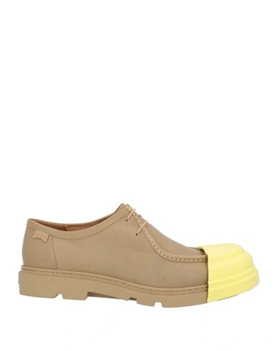 Shop Camper Man Lace-up Shoes Yellow Size 6 Soft Leather