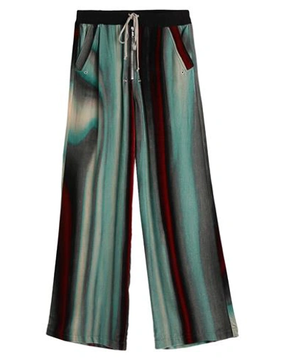 Shop Rick Owens Man Pants Light Green Size 36 Viscose, Silk