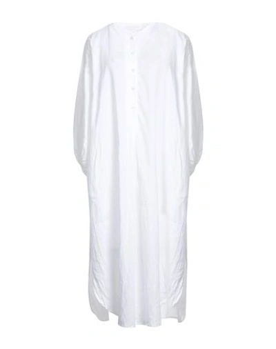 Shop Daniele Fiesoli Woman Maxi Dress Off White Size 1 Linen