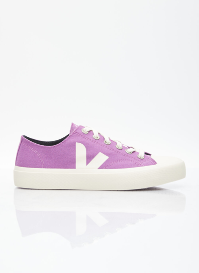 Shop Veja Wata Ii Low Canvas Sneakers In Purple