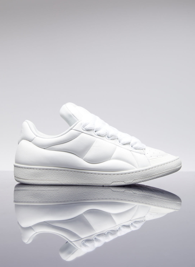 Shop Lanvin Curb Xl Low Top Sneakers In White