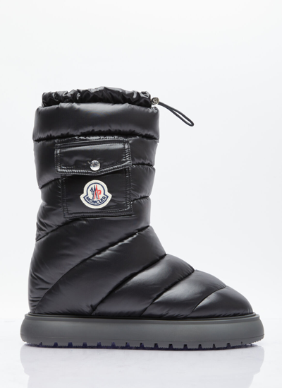 Shop Moncler Gaia Pocket Mid Snow Boots In Black