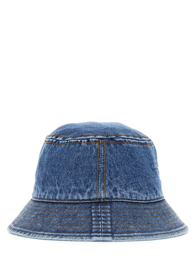 Shop Alexander Wang Denim Bucket Hat In Blue