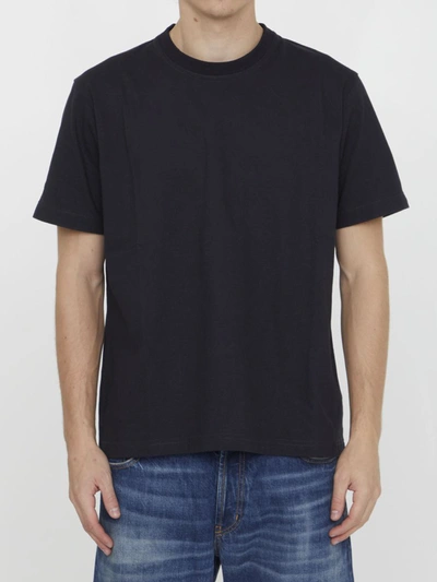 Shop Bottega Veneta Cotton T-shirt In Blue