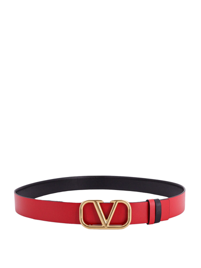 Shop Valentino Belt In Black