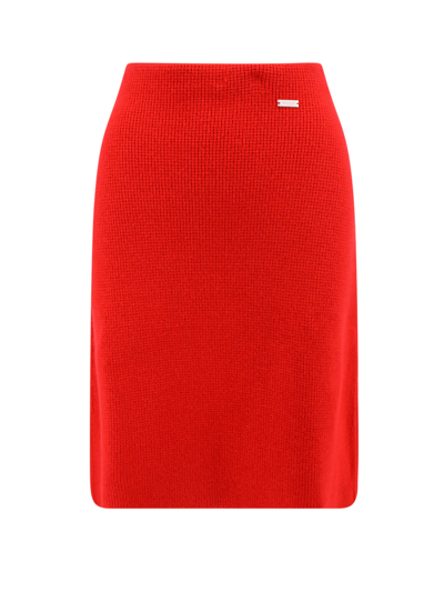 Shop Ferragamo Skirt In Red