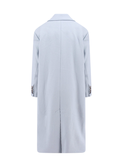 Ami Alexandre Mattiussi Ami Paris Single-breasted Coat In Blue