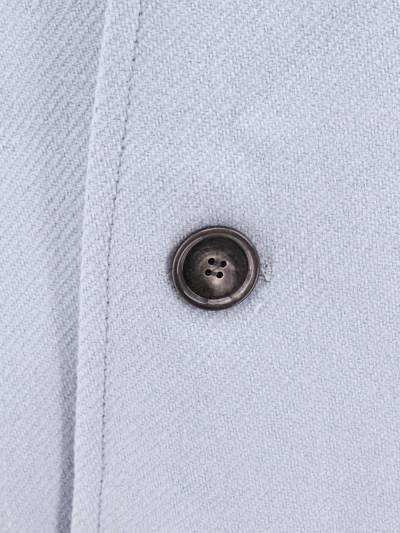 Ami Alexandre Mattiussi Ami Paris Single-breasted Coat In Blue