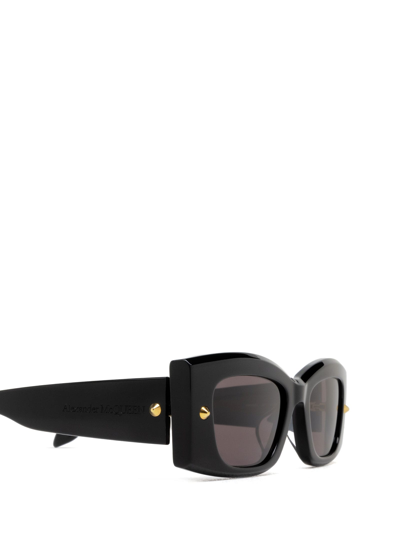 Shop Alexander Mcqueen Am0426s Black Sunglasses