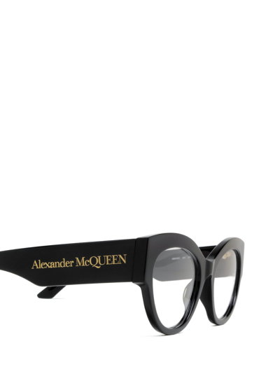Shop Alexander Mcqueen Am0435o Black Glasses