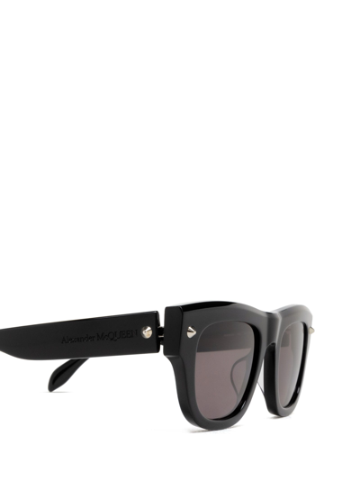 Shop Alexander Mcqueen Am0425s Black Sunglasses