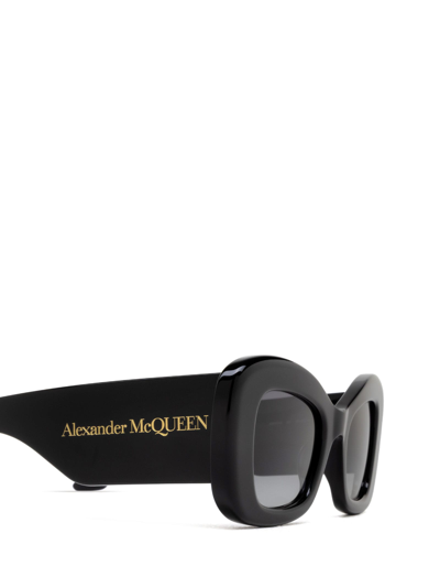 Shop Alexander Mcqueen Am0434s Black Sunglasses