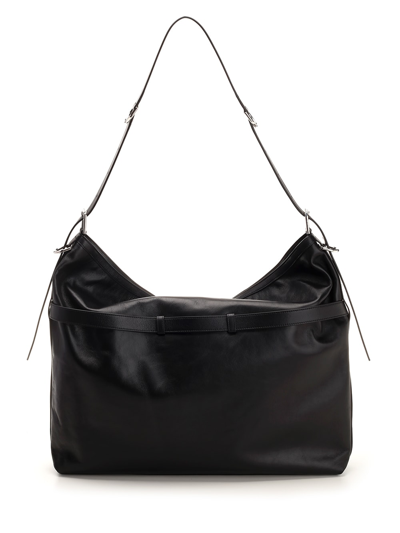 Shop Givenchy Black Xl Voyou Shoulder Bag