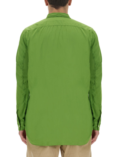 Shop Comme Des Garçons Shirt Regular Fit Shirt In Verde