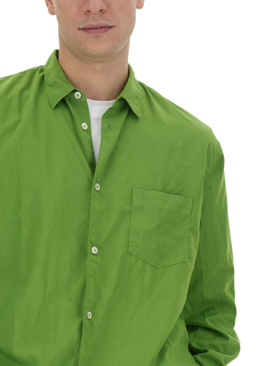 Shop Comme Des Garçons Shirt Regular Fit Shirt In Verde
