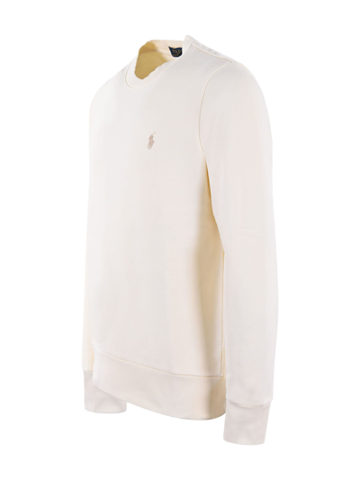Shop Polo Ralph Lauren Sweatshirt In Avorio